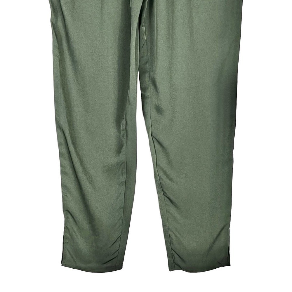 Emporio Armani Olive Paperbag Waist Tapered Cargo Pants size 10 New with Tags - Picture 4 of 15